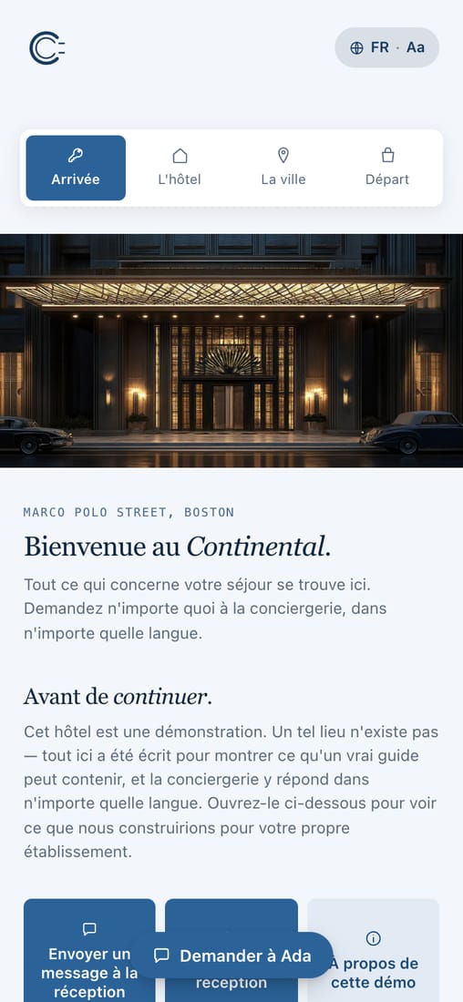 The same guide in French